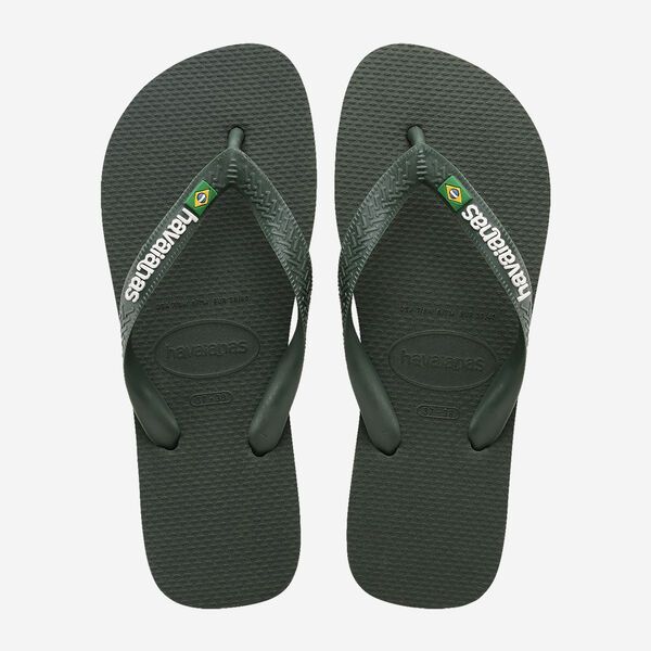 Havaianas : Brasil logo olijfgroen