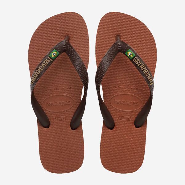 Havaianas : Brasil logo rust/donkerbruin