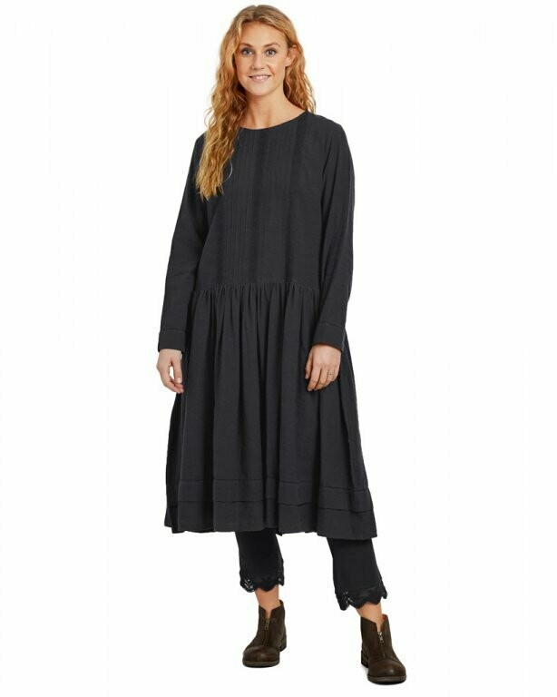 °SOLDES° *DERNIERE PIECE Robe 55672 lin vintage black TL -50%