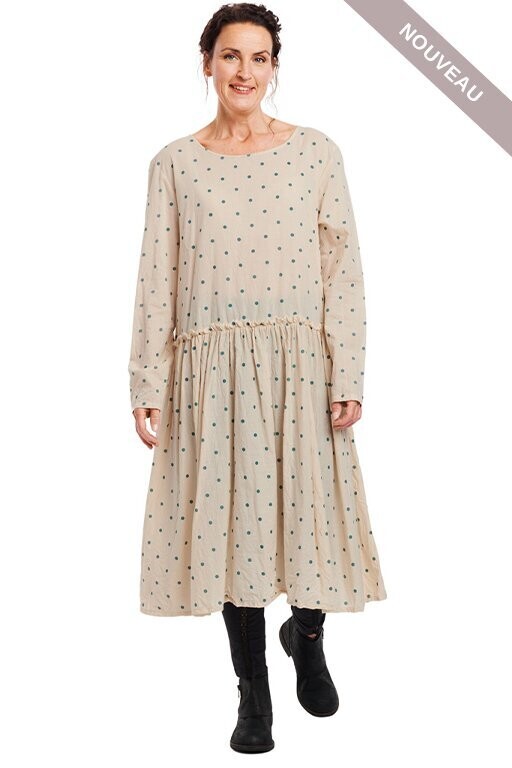 °VIP DAYS° *DERNIERE PIECE Robe 55712 pois turquoise TL-50%