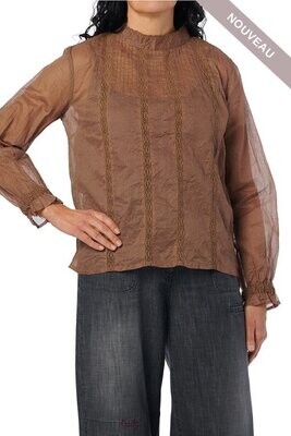 °SOLDES° *DERNIERE PIECE Chemisier 44803 taupe TS -50% °SOLDES° *DERNIERE PIECE Chemisier 44803 taupe TS -50%