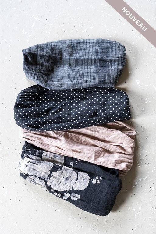 °VIP DAYS° Bandeau voile carreaux gris -50%