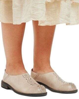 °*DERNIERE PIECE Chaussures style sabots 99170 cuir nude t39 -50%