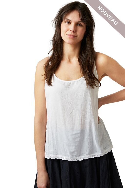 °SOLDES° *DERNIERE PIECE  Top 33334 blanc t-50%