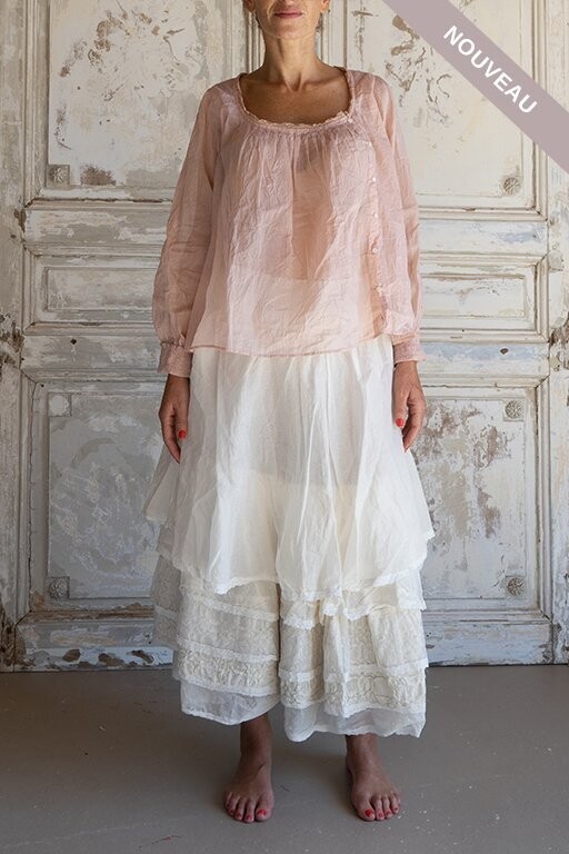 °VIP DAYS° *DERNIERE PIECE  Chemisier Diego organza rose tM -50%