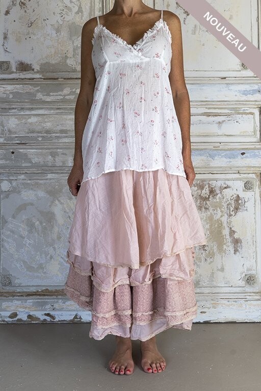 °SOLDES°   *DERNIERE PIECE Top Mia écru rayé TL -50%
