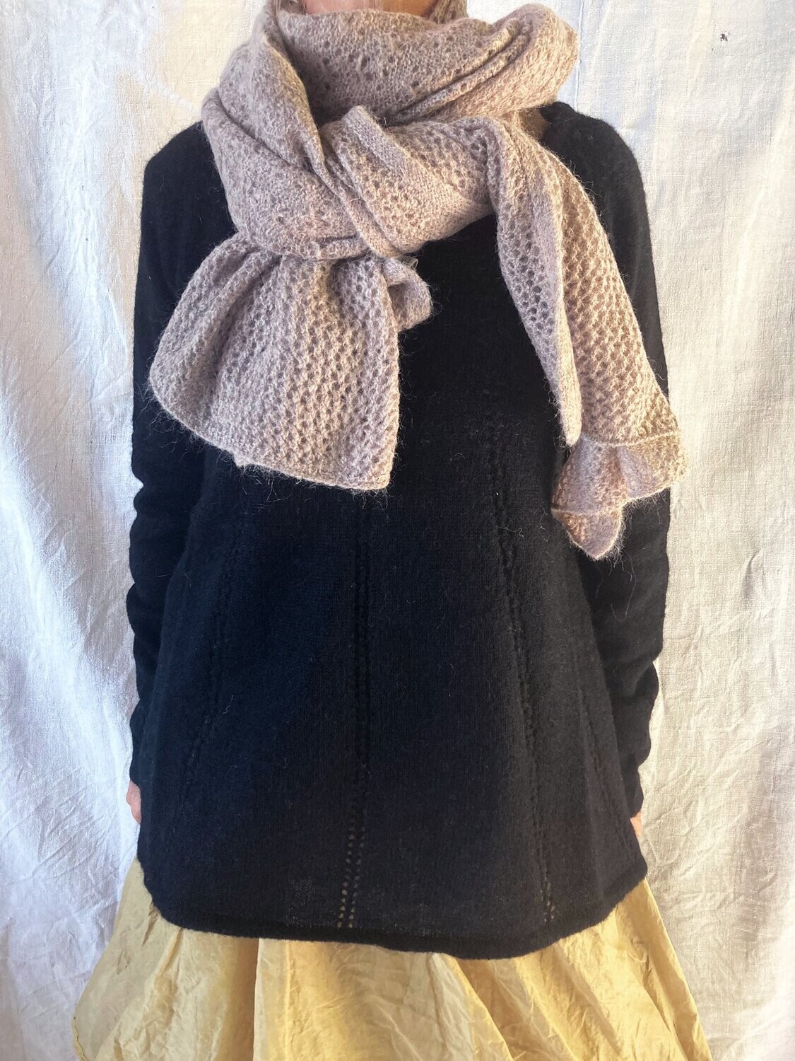 °VIP DAYS° Scarf Écharpe chocolat et rose pale TU -50%