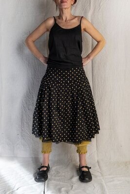 *DERNIERE PIECE Jupe Marica gros pois bronze TU -50%