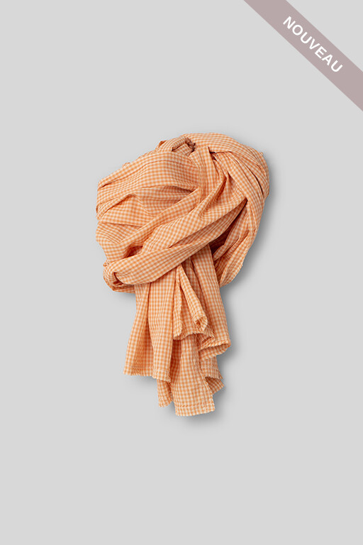 °VIP DAYS° *DERNIERE PIECE Echarpe Gerda 77558 vichy orange -50%