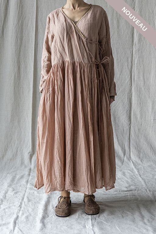 °VIP DAYS°  *DERNIERE PIECE  Robe Cotupe lin rose tm -50%