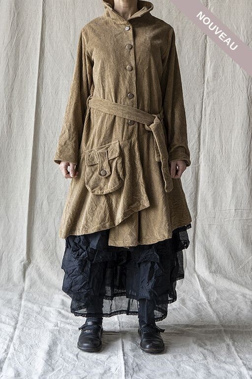 °VIP DAYS° DERNIERE PIECE    Manteau Pavot velours gros sable TM -50%