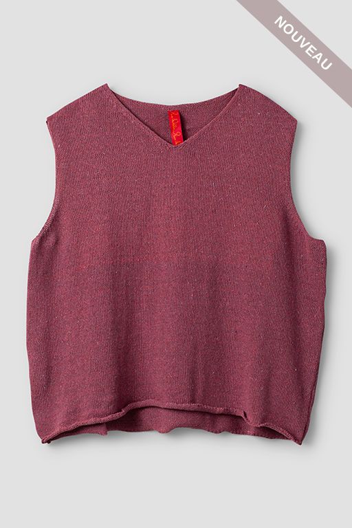 °SOLDES° Pull sans manches Gunda Heather  33374 -40%