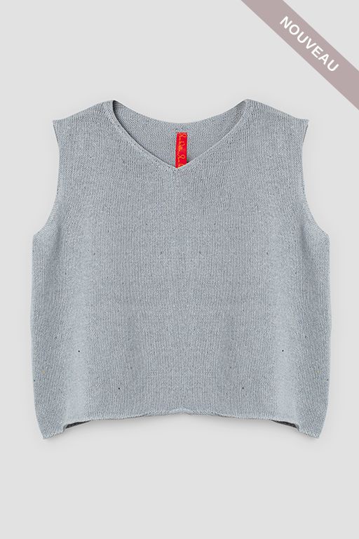 °SOLDES° *DERNIERE PIECE  Pull sans manches Gunda Light Blue 33374 tS -40%
