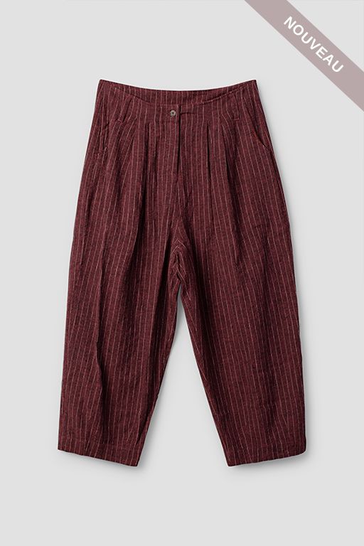 °VIP DAYS° * DERNIERE PIECE   Pantalon Botvi 11413 burgundy tL -50%