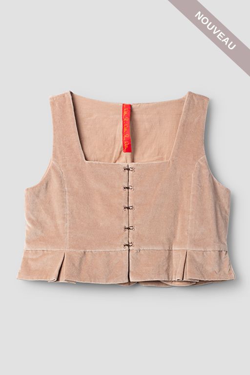 °VIP DAYS°  *DERNIERE PIECE  Gilet Eljana 33380 taupe (rose poudré) tL -50%