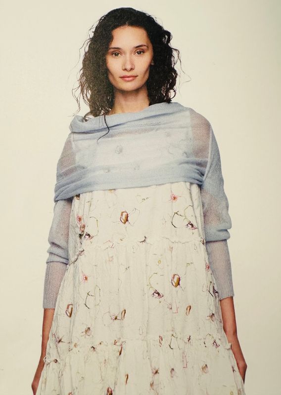 Écharpe pull Bessie 77611 Light blue