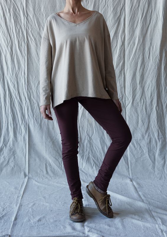 T-Shirt Noé  Rayé Cognac