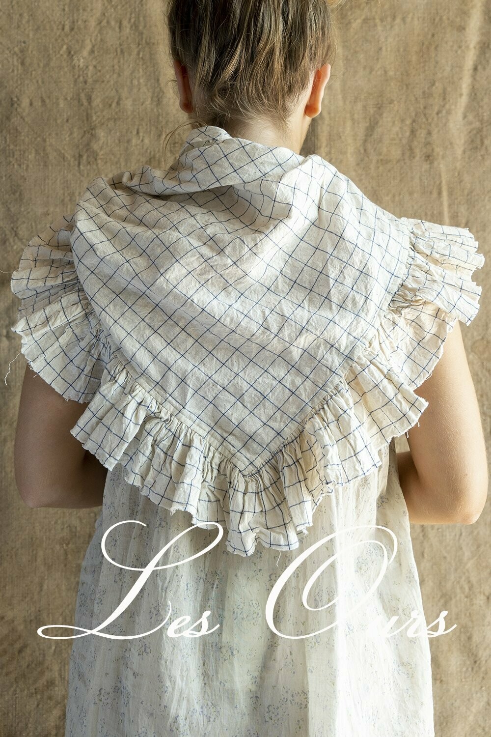 *DERNIERE PIECE  Écharpe triangle à carreaux -40%