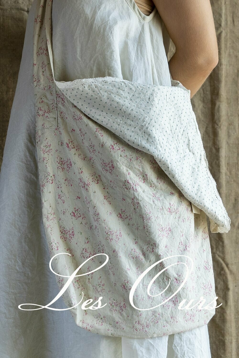 *DERNIERE PIECE Sac fleurs bleues -40%