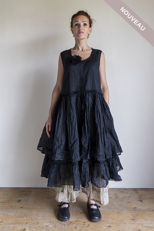*DERNIER ARTICLE Robe Azelice organza Noir -50% tL *DERNIER ARTICLE Robe Azelice organza Noir -50% tL