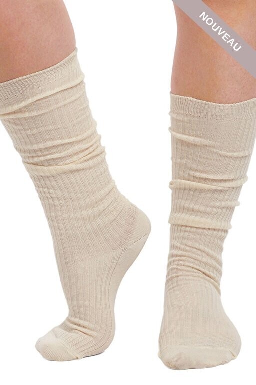 *DERNIERE PIECE  Chaussettes 77541 cream t40/41 -40%