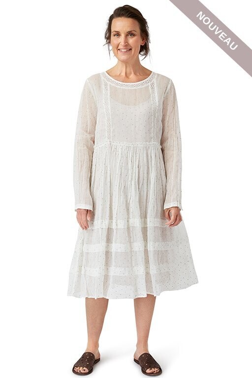 *DERNIERE PIECE Robe 55750 dots blue -40% tM