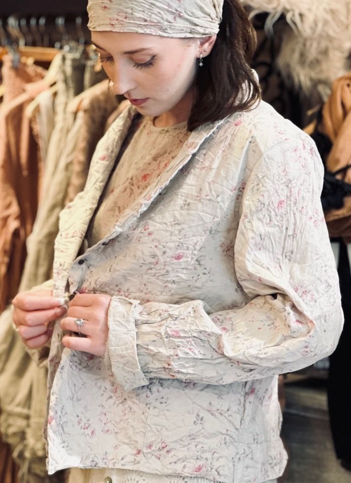 °*DERNIERE PIECE   Aloe Popeline TXL liberty beige rosé -40%