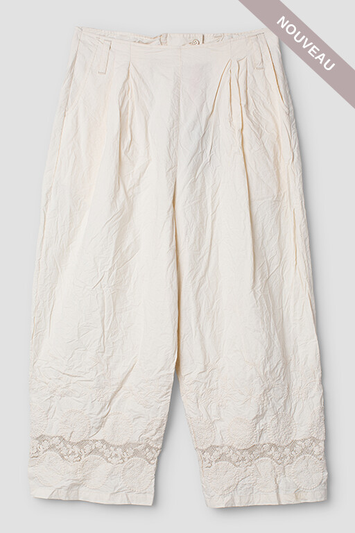 °*DERNIERE PIECE  Pantalon Amina 11396 cream tXL -40%