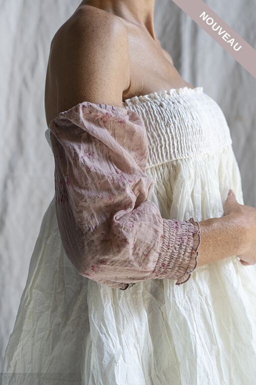 °Manchettes liberty vieux rose -40%