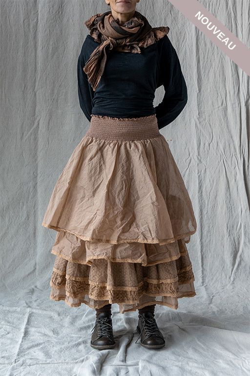 Jupon Madou organza  macaron -50%