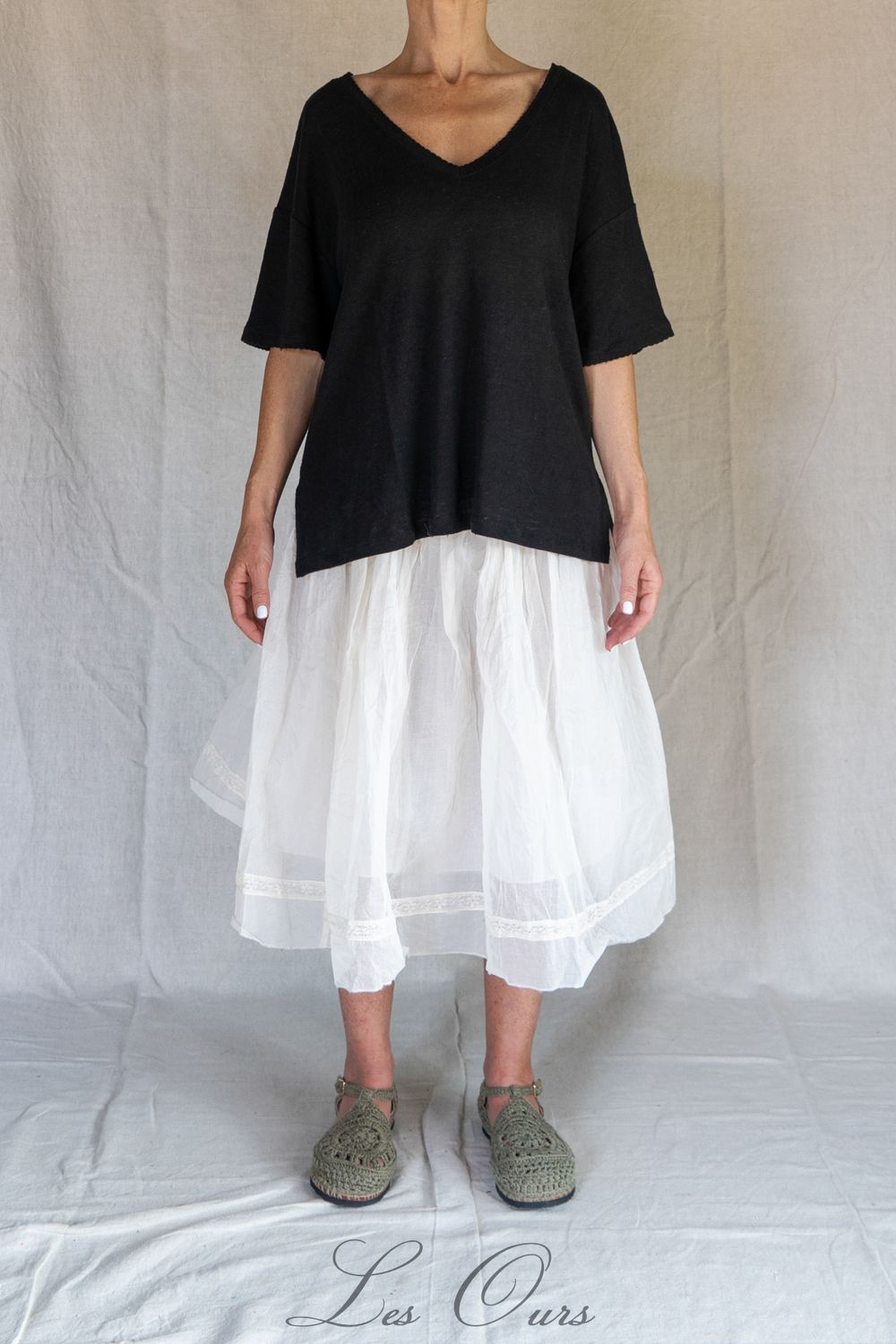 T-shirt Tim noir manches courtes TU -40%