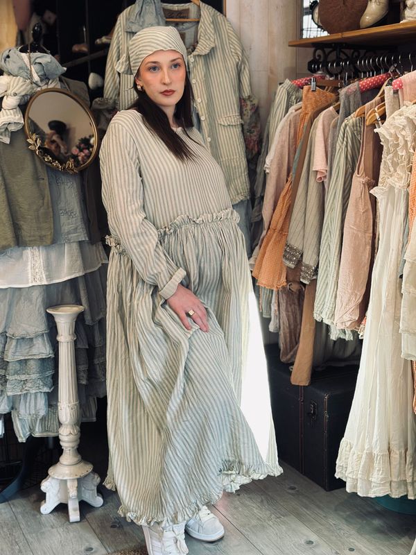 °Robe Lise rayé bleu -40%