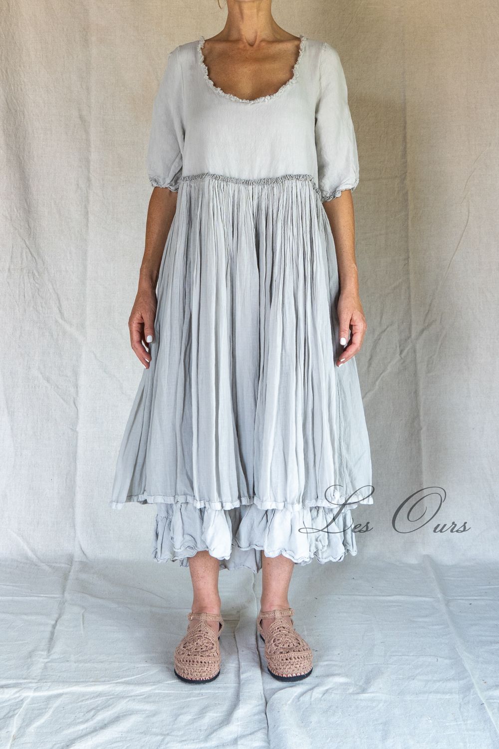 °*DERNIERE PIECE  tL Robe Doucka lin bleu -40%