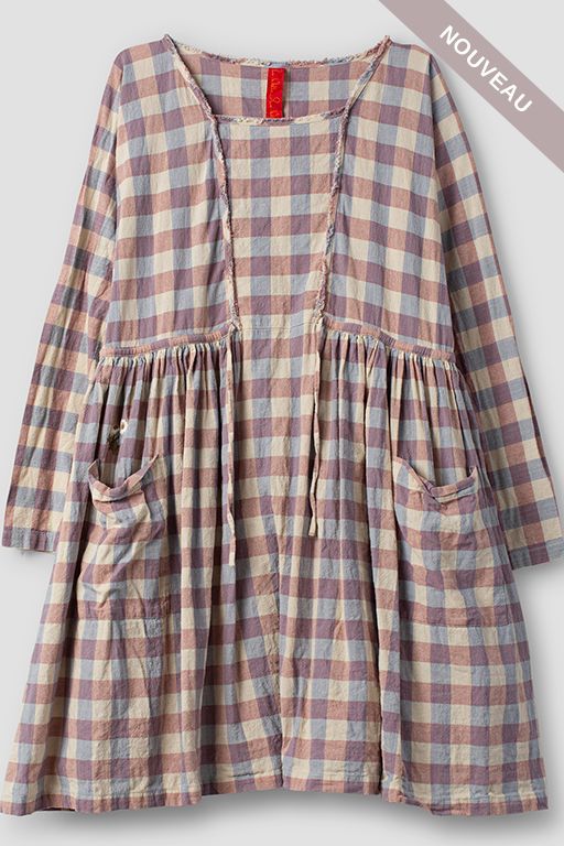 *DERNIERE PIECE °Tunique sherly 44144 carreaux -40% tM