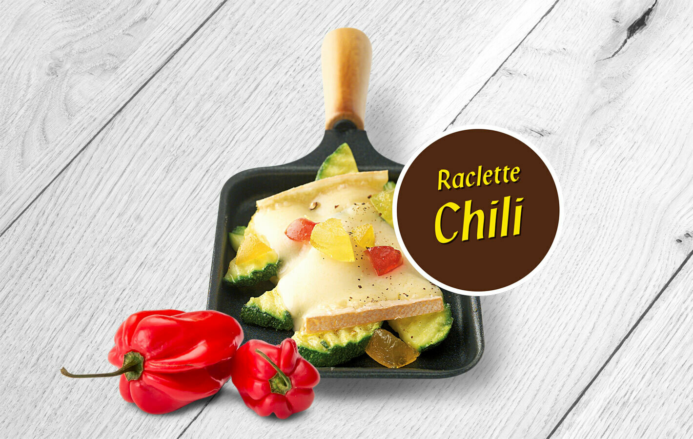 Küssnachter Raclette Käse Chili - laktosefrei (200g / 500g)