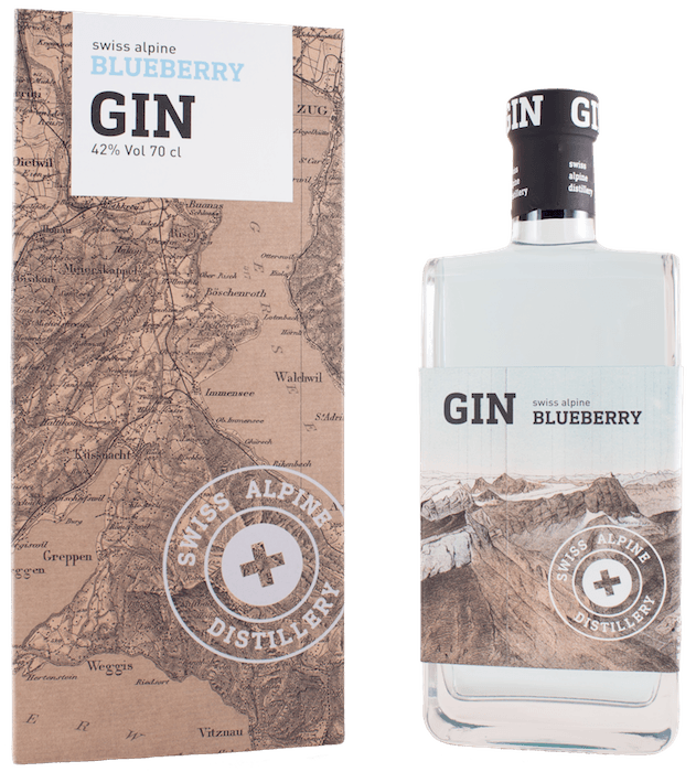 BIO Swiss Alpine Blueberry Gin (70cl / 42% Vol)