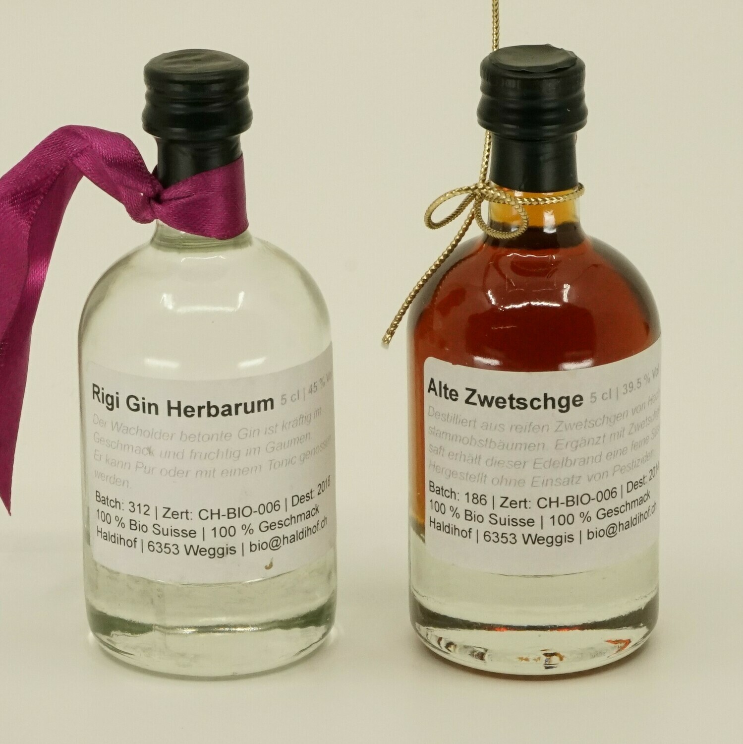 RIGI 2er Digestif-Box (Geschenk), Degustife: Alte Zwetschge / Rigi Gin Herbarum