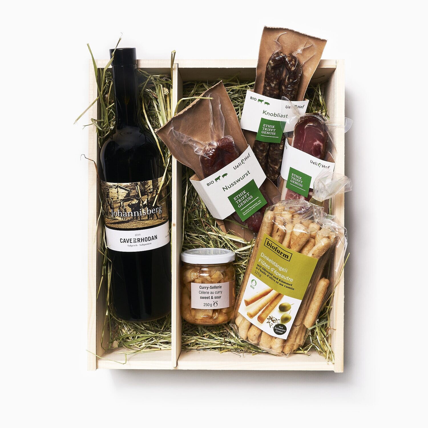 BIO Apéro Wein Kistli (Geschenkbox)