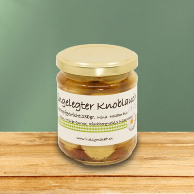 Eingelegter Knoblauch (130g Nettogewicht)