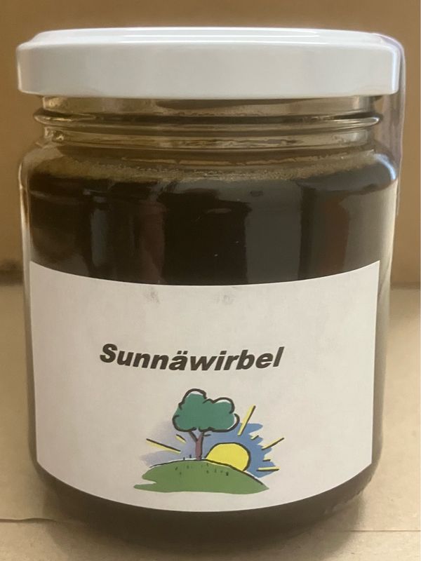 Löwenzahnblüten (Sunnäwirbel) Melasse/&quot;Honig&quot; - vegan (200g)