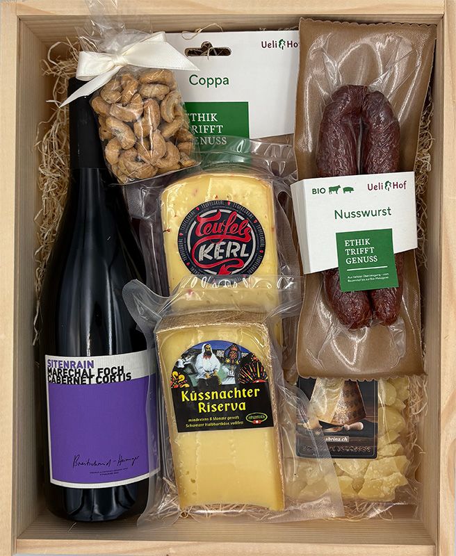 RIGI Deluxe Rotwein Kistli (Geschenk)