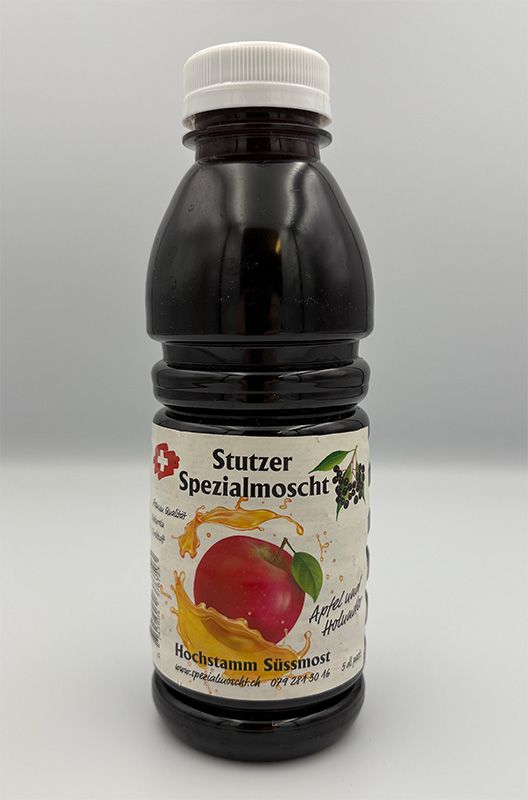 Moscht mit Apfel und Holunder  (50cl, alkoholfrei)