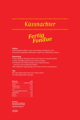Käse Fondue - laktosefrei (600g / 800g) - Küssnachter Fertigmischung