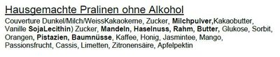 Schwarzenberger Pralinen ohne Alkohol (4 / 9/ 16 / 25/ 36 Pralinen)