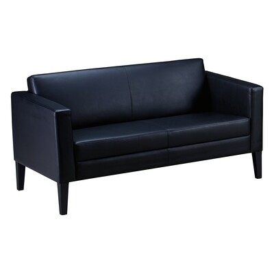Safco Prestige Leather Lounge Settee Safco Prestige Leather Lounge Settee