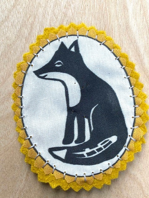 Fabric patch fox