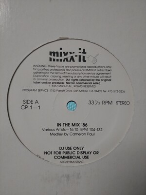 Various - Mixx-it 1-1 (PROMO)