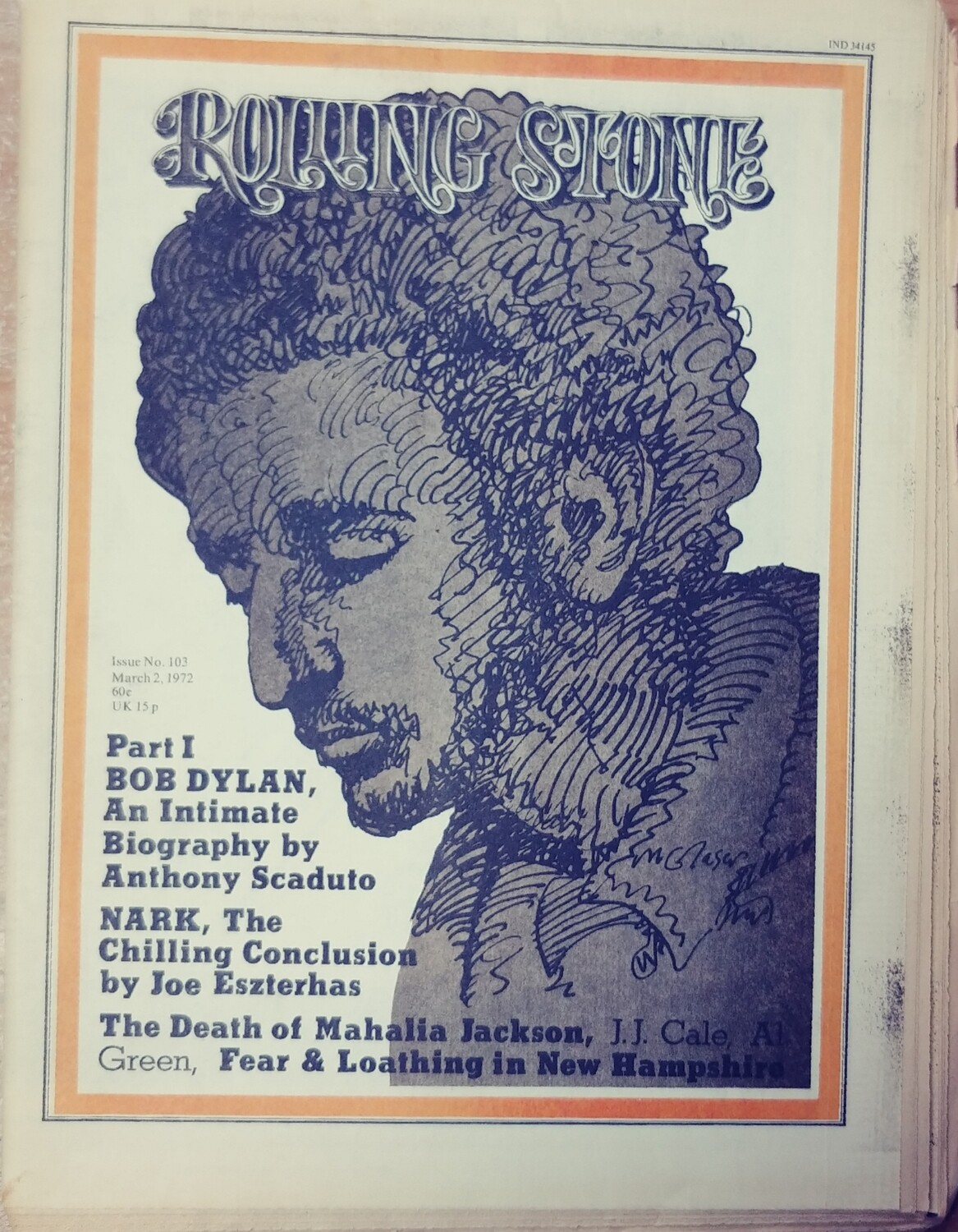 Rolling Stone Magazine #103 (1972)