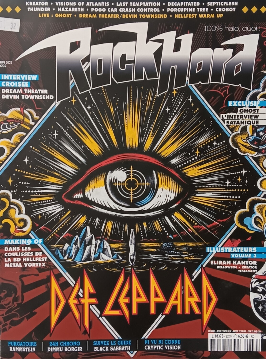 Magazine RockHard Def Leppard juin 2022 #232