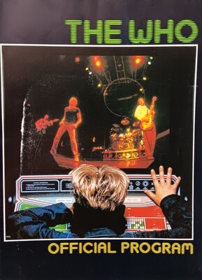 TOUR BOOK 1982 THE WHO OFFICIAL PROGRAM (tour book)